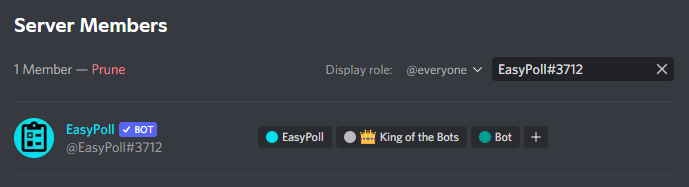 Verify that EasyPoll is a member